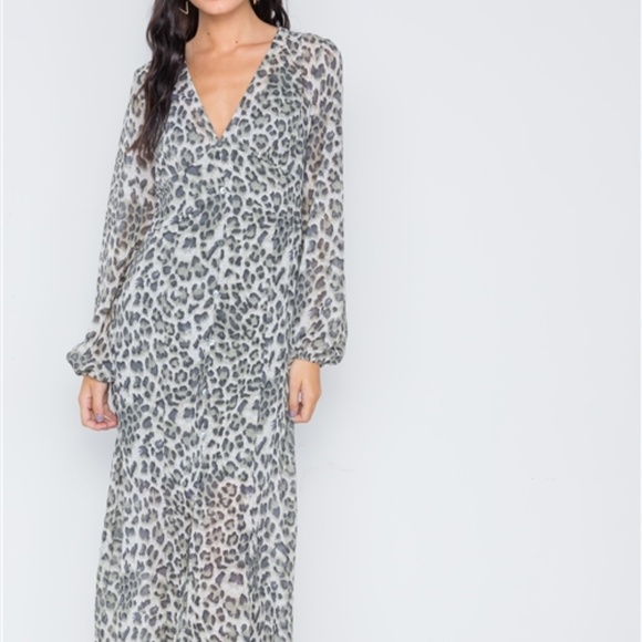 Femme Feline Leopard Print Maxi Dress - Picture 4 of 7